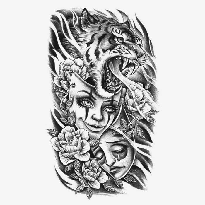 Double face tiger