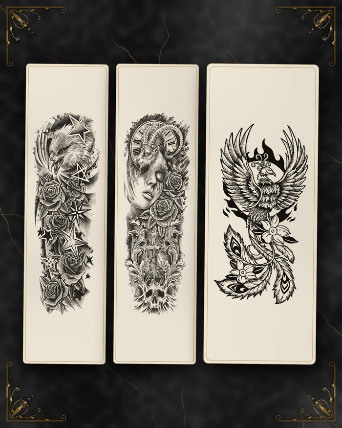 Pacchetto 3: tutti i tatuaggi semi-permanenti del pacchetto