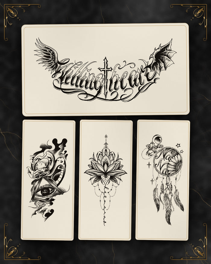 Pacchetto 4: tutti i tatuaggi semi-permanenti del pacchetto