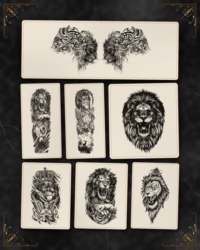 Pacchetto Leoni: tutti i tatuaggi semi-permanenti del pacchetto