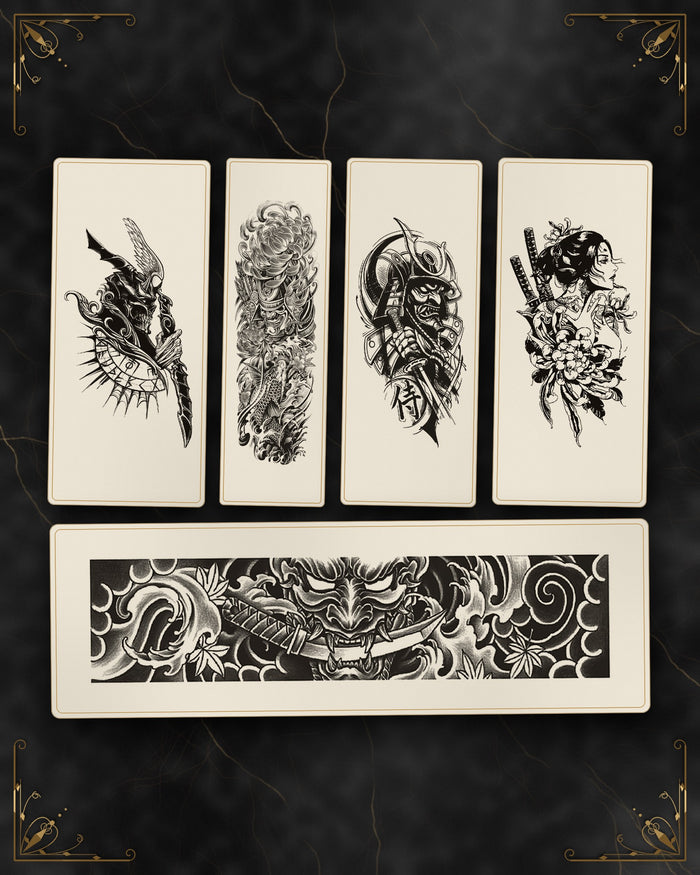 Pacchetto Samurai: tutti i tatuaggi semi-permanenti del pacchetto